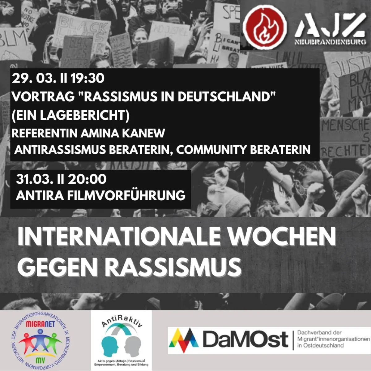 Flyer: RASSISMUS IN DEUTSCHLAND - EIN LAGEBERICHT