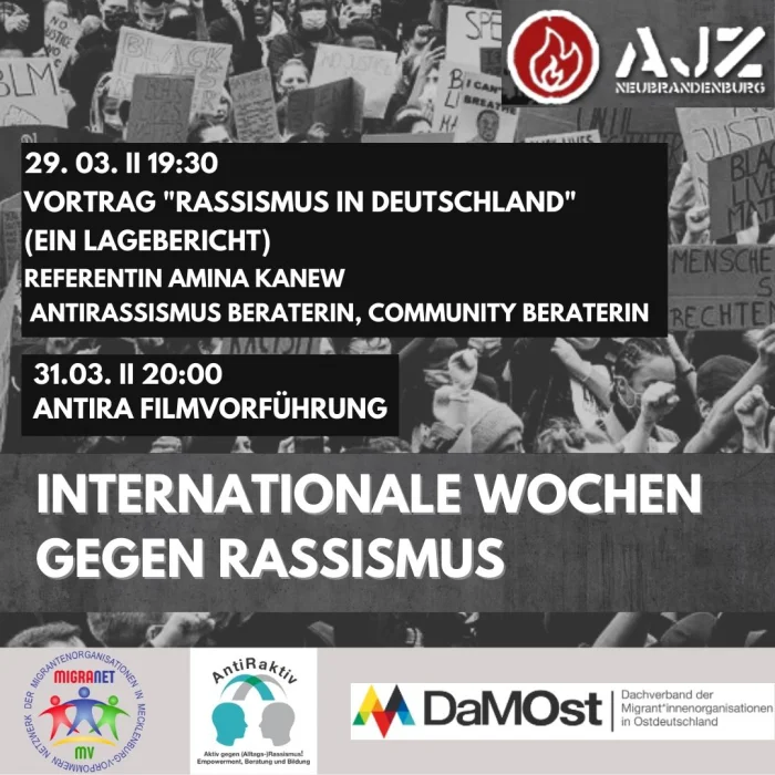 Flyer: RASSISMUS IN DEUTSCHLAND - EIN LAGEBERICHT