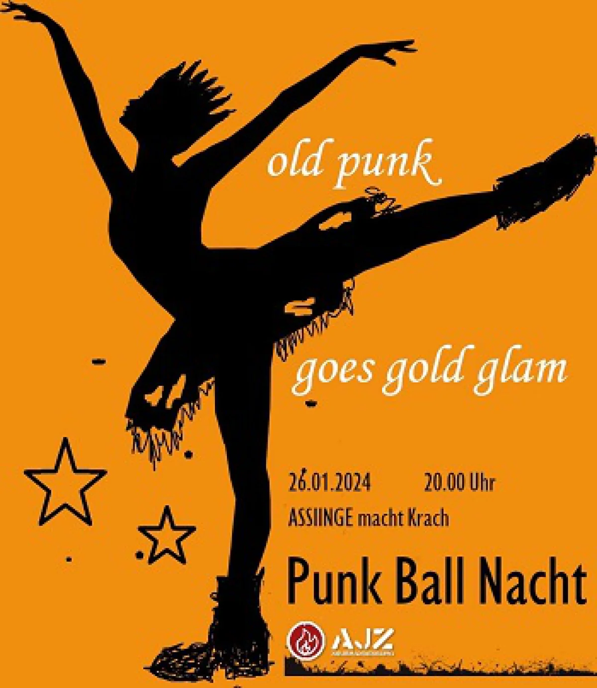 Flyer: PUNK BALL NACHT - OLD PUNK GOES GOLD GLAM
