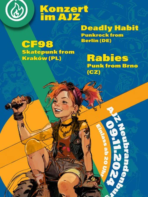 Flyer: CF98 + DEADLY HABIT + RABIES
