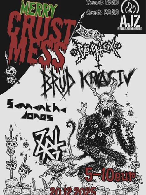 Flyer: SAMANTHA JONES + ZWANG + BRÜD + SEMTEX + KRASIV