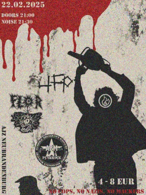 Flyer: Flor + 4fckingp + alcoholic breakdance massacre