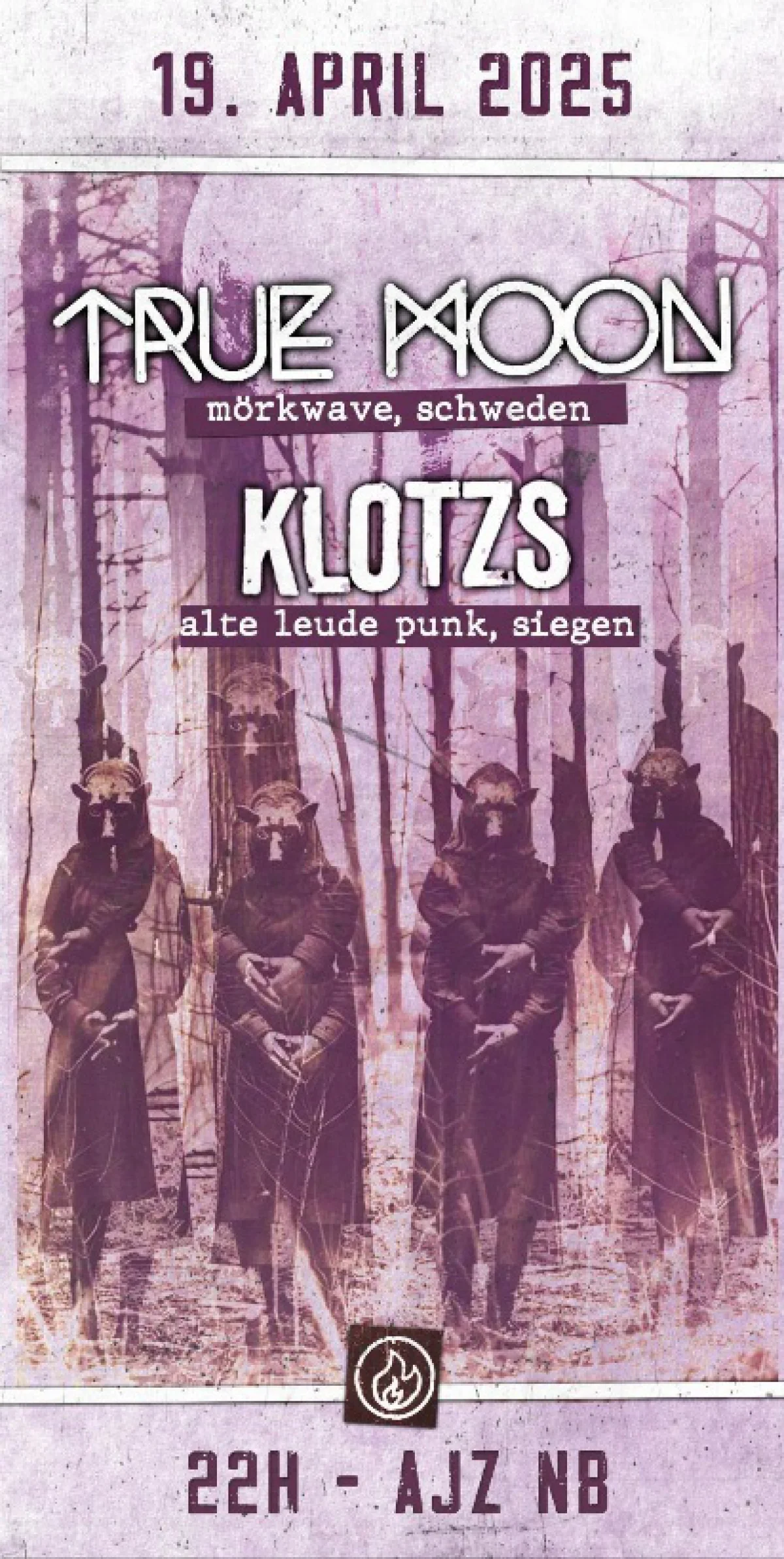 Flyer: TRUE MOON + KLOTZ