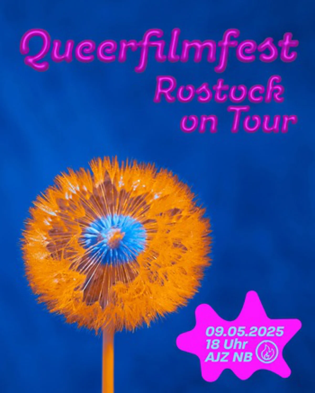 Flyer: QUEERFILMFEST ROSTOCK ON TOUR