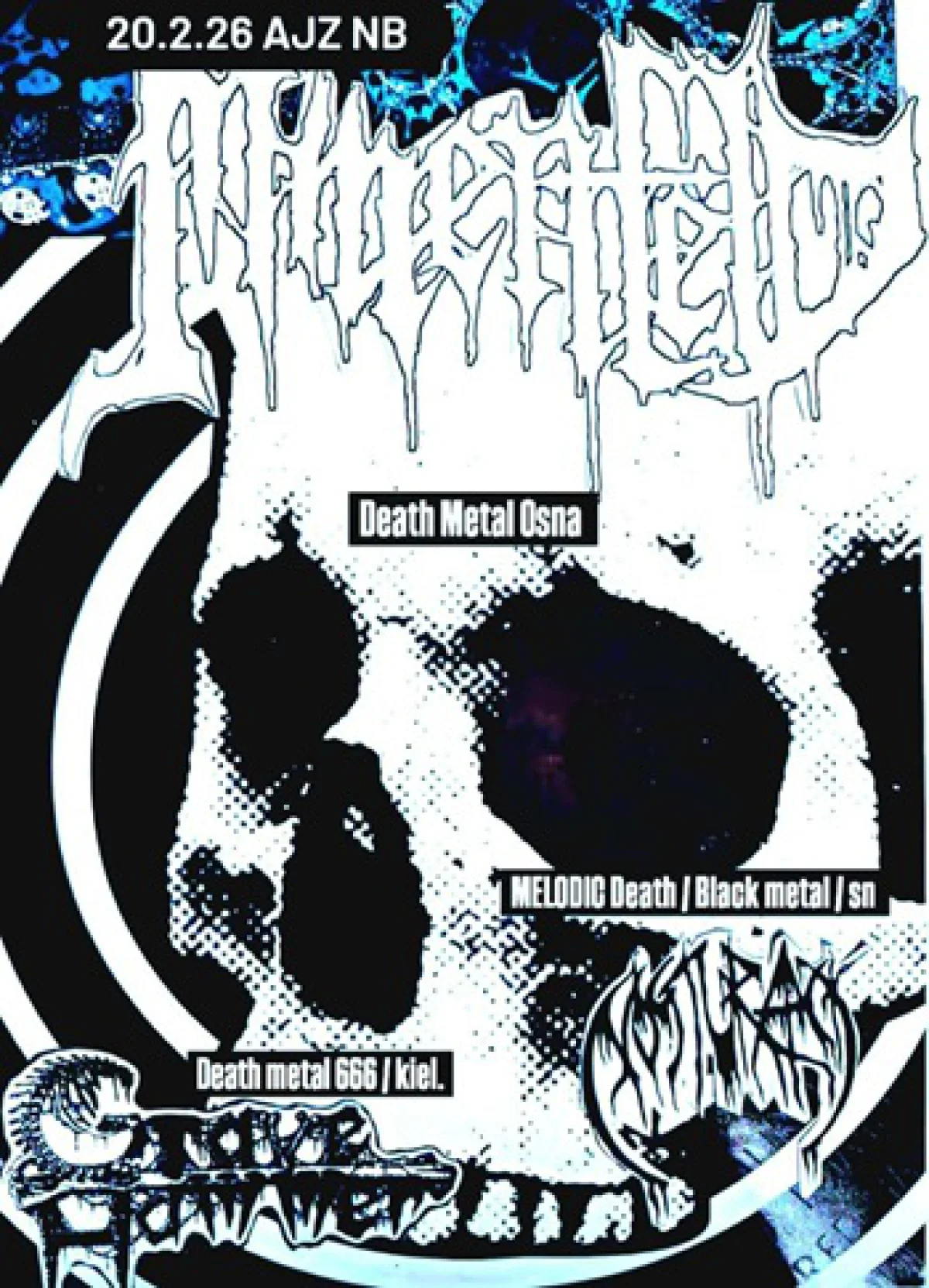 Flyer: GRAVEHAMMER + MINENFELD + NOSTURAACK
